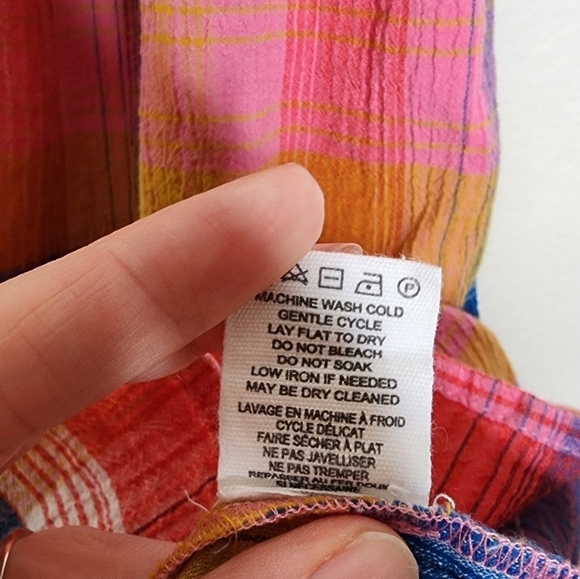 Evereve Summer Plaid Sofia Dress XS - Picture 9 of 9